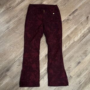 NILS SZ 6 Dark Burgundy Boot Cut ski Pants